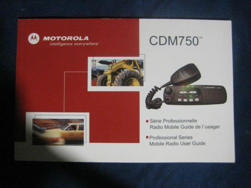 NEW MOTOROLA CDM750  USER MANUAL