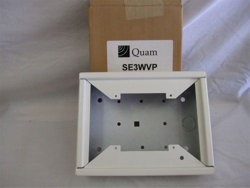 Quam se3wvp vandal-resistant surface mount back box enclosure *new* for sale