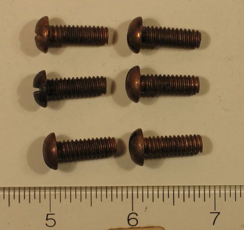 3/4 inch silicon bronze slotted RH machine screws