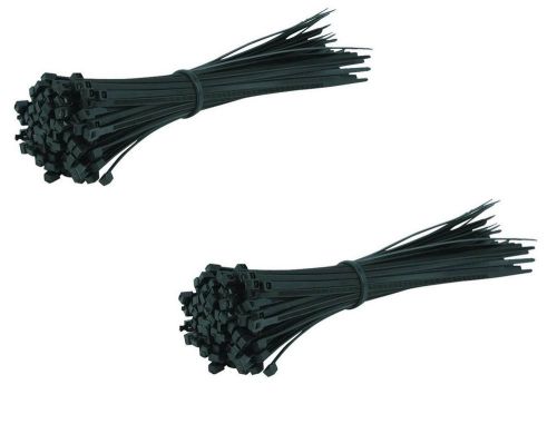200 Pc. 7&#034;  Nylon Cable Zip Ties Self Locking - Black