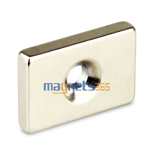 1pc Strong N35 Block Cuboid Rare Earth Neodymium Magnet 30 x 20 x 5mm Hole 5mm