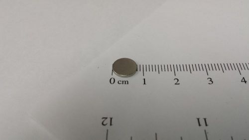 4 @ 8mm x 1mm Rare earth Neodymium disc magnets 5/16 inch x 3/64 inch