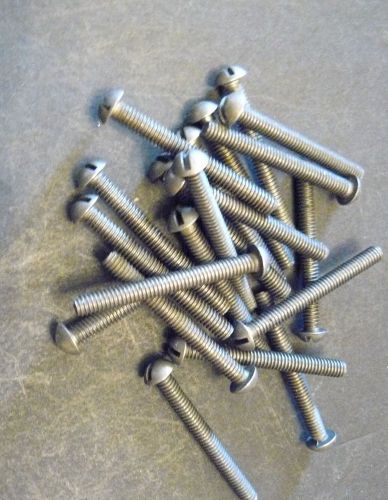 Steel Slotted Pan Head Machine Screw #8-32 x 1-1/2&#034; long, Qty 20, NOS