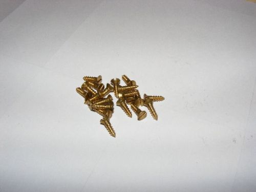 Brass Woodscrew. Solid brass, Countersunk Head ,  #2 x 1/2&#034;  Pack of 100