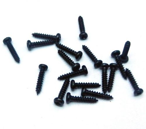 Hot 100 pcs m2 x 10mm screw self-tapping screw cross head screw screws black for sale