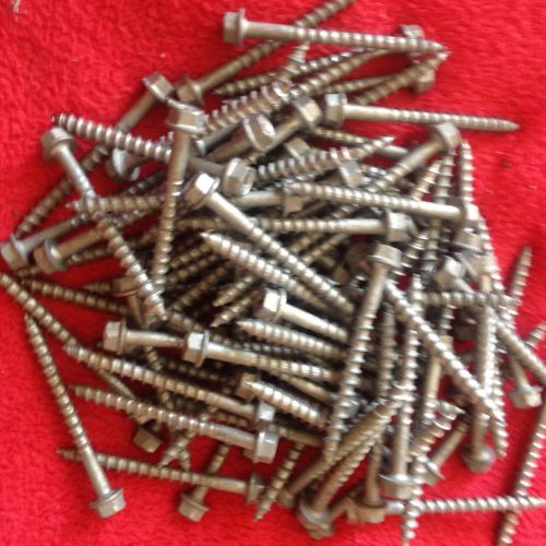 (lot of 100) hilti kwik-con torx hwh 433031 3/16&#034; x 2 1/4&#034; masonry screws for sale
