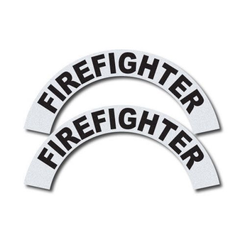 FIREFIGHTER HELMET DECALS FIRE HELMET STICKER - Crescents set - Firefighter