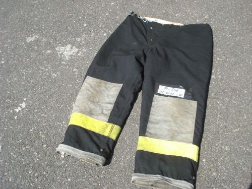 Pants 40 to 42x28 Pants Black Firefighter Turnout Bunker Fire Gear CAIRNS...P368