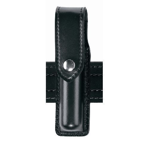 Safariland 38-3-2 black plain chrome snap def tech mk6 .68oz flap oc spray pouch for sale