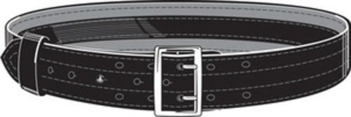 Safariland 87v-36-9 black gloss suede lined belt velcro chrome buckle 36&#034; waist for sale
