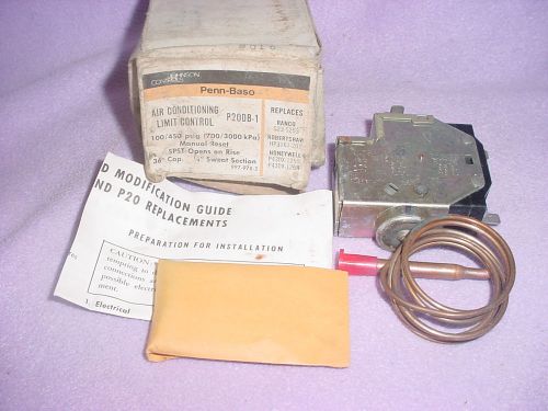Penn baso johnson controls air conditioning limit control switch p20db-1   -new- for sale