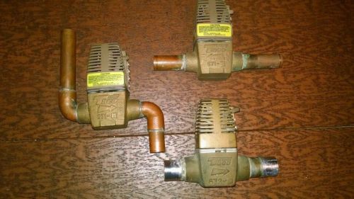 Lot of 3 Zone control valve Taco 571-2 572-2  Two 3/4&#034; one 1&#034;   sweat on copper