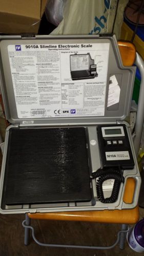 TIF 9010A Slimline Refrigerant Scale w Case HVAC Tool Digital Display As Is