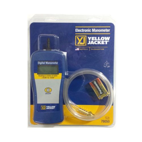 Yellow jacket 78050 digital electronic manometer - made in usa - new! for sale