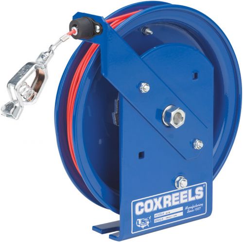 COXREELS SD-35 Static Discharge reel w/ 35&#039; of Galvanized Cable - Spring rewind