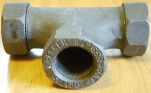 Vtg hydraulic fitting 3/4&#034; cast iron female tee dresser pat 2021745 compression for sale