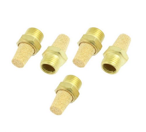 5 pcs solenoid valve pneumatic filter noise silencer 1/4&#034; pt thread for sale