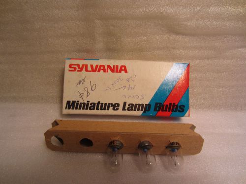 Box Of 3 Sylvania 1487 Miniature Screw Base Light Bulb Lamps NOS