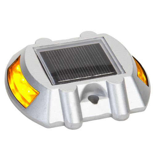 Yellow solar powered led outdoor road driveway stair deck light for sale