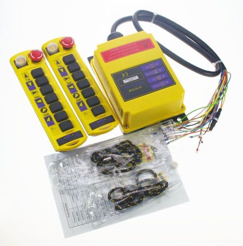 Kit 12V 2 Speed Buttons Hoist Crane Radio Remote Control System Controller CE
