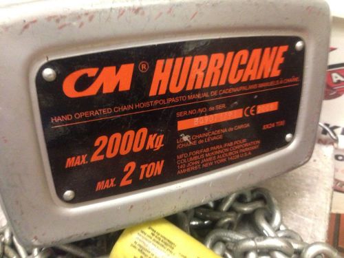 Cm Hurricane 2 Ton Hoist