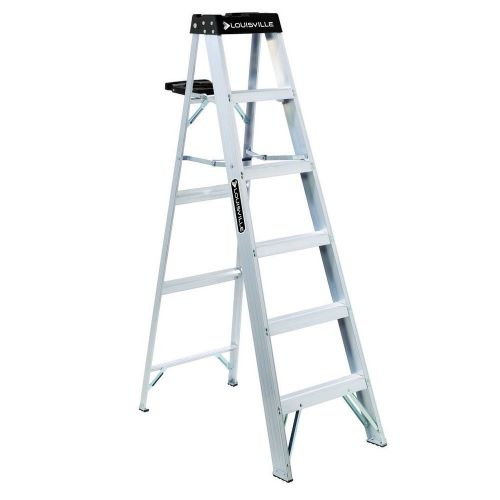 Louisville 6-foot aluminum step ladder type 1a 300-lb duty rating for sale