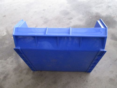 14-3/4&#034;x16-1/2&#034;x7&#034; plastic storage stacking stack bin plastibin akrobin blue for sale