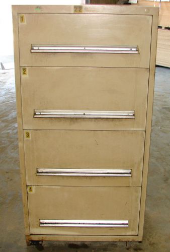 VIDMAR 4 DRAWER INDUSTRIAL TOOL STORAGE CABINET 30 X 28 X 59***XLNT***