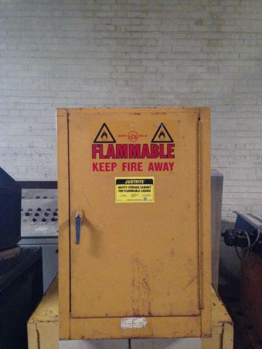 Justrite Model No. 25710 12 Gal. Flammability Cabinet-In Very Good Condition