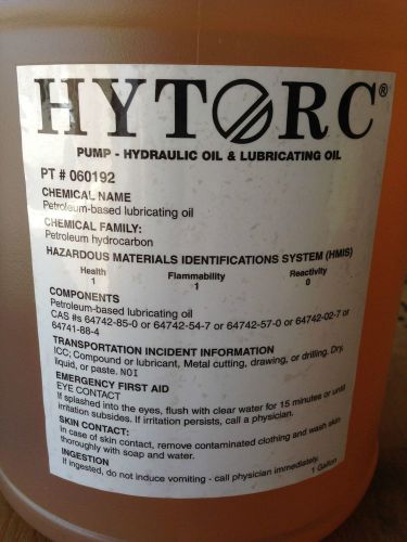 New Hytorc Pump - Hydraulic Oil &amp; Lubricating Oil PT # 060192