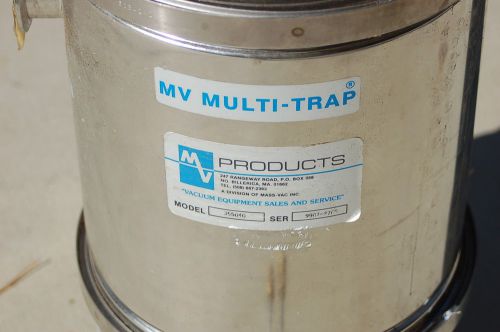 Mass Vac MV PRODUCTS * MULTI-TRAP * VACUUM INLET TRAP Dry Pump Pumps Stainless