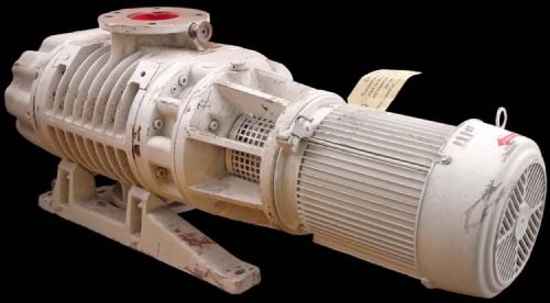 Leybold-heraeus ruvac wa1000 5hp 3495rpm 3-phase roots vacuum booster pump motor for sale