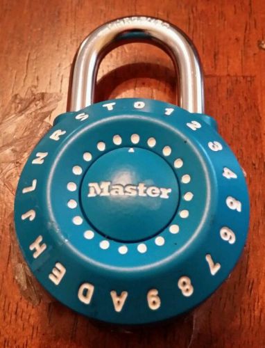 Master lock combination - Blue