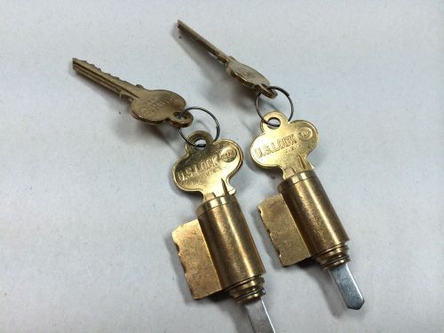 US Lock Cylinder Russwin Shiny Brass with Keys - Locksmith