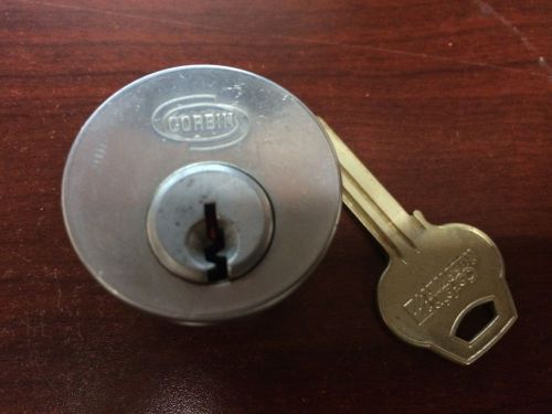 Corbin Russwin Mortise Cylinder 60 Keyway Zero Bitted with one working key