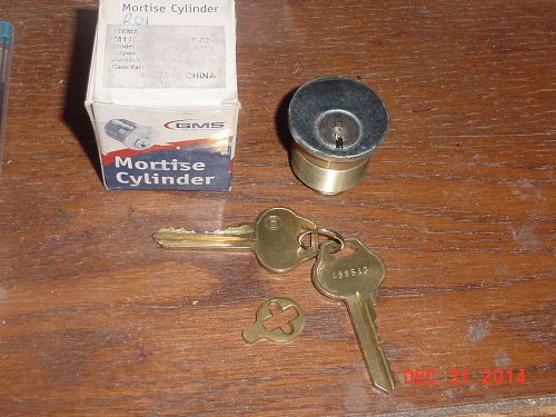 Locksmith nos grade 2 gms 6 pin keyed mortise cylinder russwin rd1 d1 chrome for sale