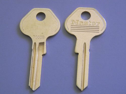 Master k7000 original key blanks - set of 2 blanks for sale