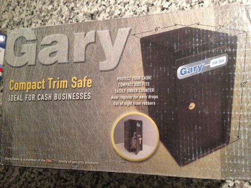 GARY Compact Cash Trim Safe (Black - Fire King Theft Resistant )