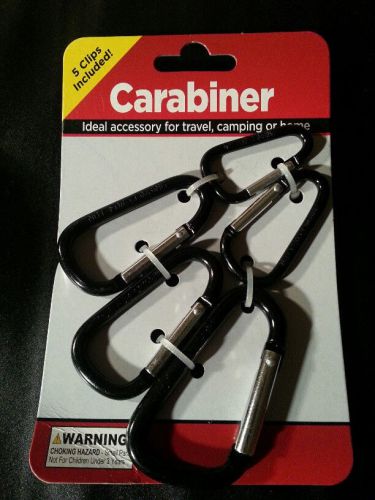 New 5 piece carainer set great for safety box knives wow nice clips for camping for sale
