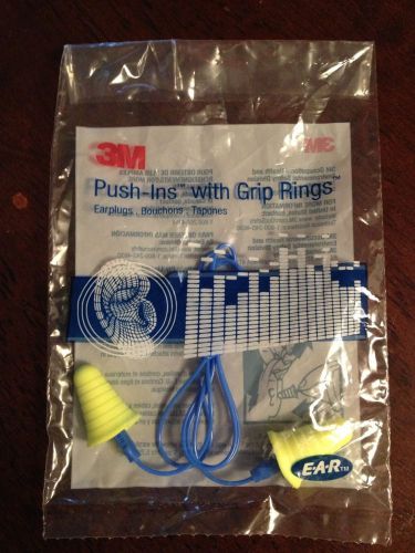 150x 3m corded push-in grip ring earplugs. (150pairs) for sale