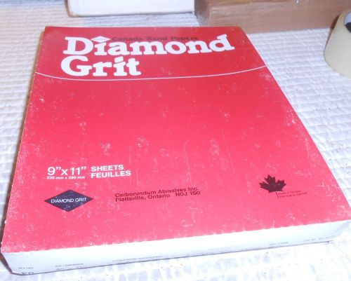 50 grit sand paper 9&#034; x 11&#034; DIAMOND GRIT  sand paper 50 pk  GAR PAPER DOP T2