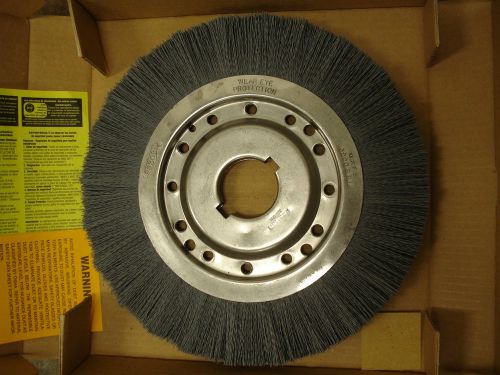 Osborn abrasive nylon wide face brush 12&#034; diameter 2&#034; arbor 22423 new |35a| for sale