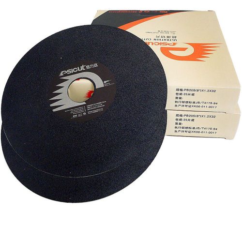 50 x 8&#034; (205x1.2x32mm) Ultrathin Abrasive Cut-off Wheels for Metal Cutting Disc