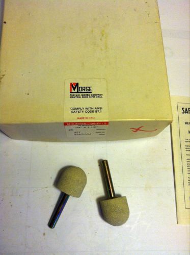 M.k. morse co.  a21, 1&#034; dia x 1/4&#034; x 1 1/2, wa60-ovj,  vitrified mounted points for sale