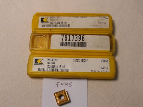 15 new kennametal snmg 433mp carbide inserts. grade: kc8050. usa made  {f445} for sale