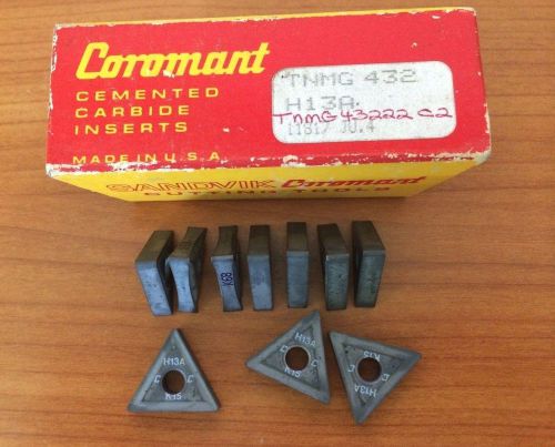 Sandvik coromant tnmg 432 h13a carbide inserts 10 pcs lathe tool new box for sale
