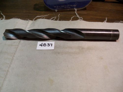 (#4837) Used Machinist USA Made 21/32 Inch Straight Shank Drill