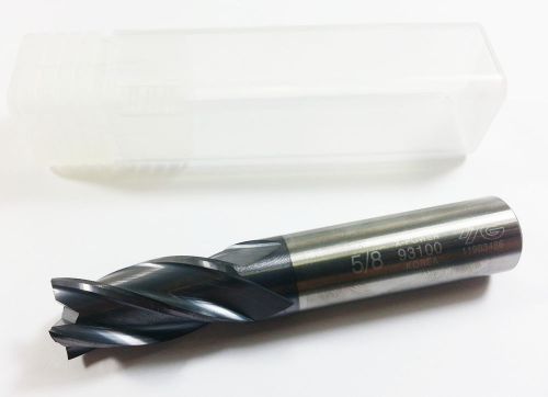 5/8&#034; yg-1 solid carbide x-power 4 flute tialn coated hi-perf end mill (m530) for sale