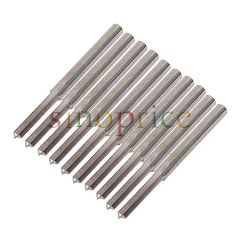 10pcs 3.175x12mm router cutting bit double flute straight slot milling cutter for sale