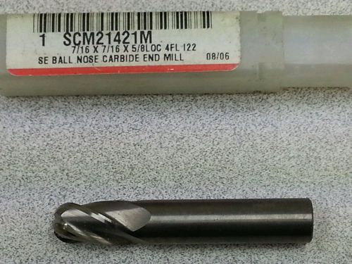 7/16&#034; carbide ball nose end mill for sale